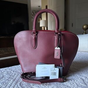 Coach Glovetanned Dakota 22 Satchel in Bordeaux 1941